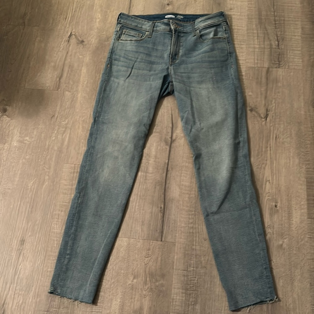 Womens Old Navy rockstar super skinny mid rise ankle jeans size 6